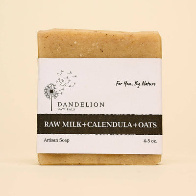 Raw Milk, Calendula, & Oats Bar Soap | Unscented Bar Soap