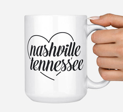 Custom Heart City State Jumbo Coffee Mug