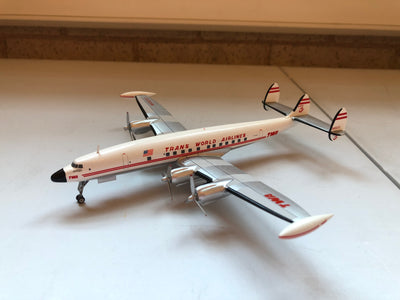 AeroClassics 1:200 TWA - Trans World Airlines Lockheed L-1049G Super Constellation N6937C w/ Ground Equipment AC19174 PRE-OWNED