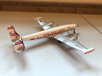 AeroClassics 1:200 TWA - Trans World Airlines Lockheed L-1049G Super Constellation N6937C w/ Ground Equipment AC19174 PRE-OWNED