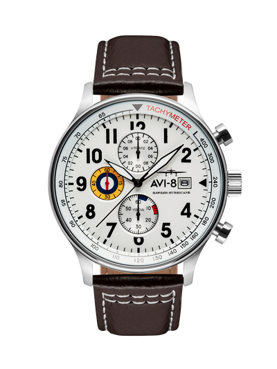 Classic Chronograph Hawker Hurricane Watch (Classic White)