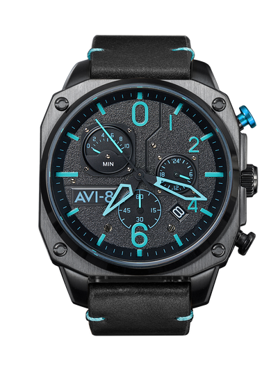 Retrograde Chronograph Hawker Hunter Watch (Blue Diamond)