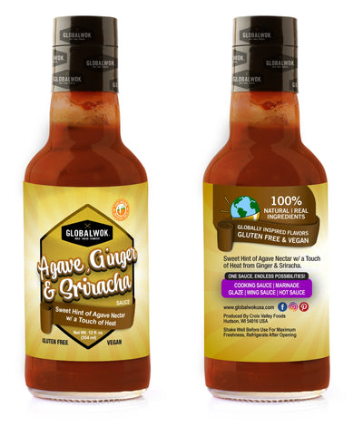 Global Wok Agave, Ginger Sriracha Hot Sauce
