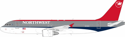 Inflight200 1:200 Northwest Airlines Airbus A320-211 N318US (Bowling shoe 1990s livery) B-320-NW-318