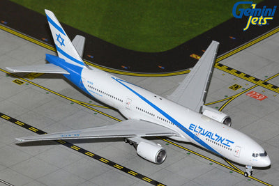 GeminiJets 1:400 El Al Israel Airlines Boeing 777-200ER 4X-ECE (new livery) GJELY2425