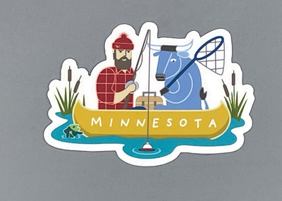 Bunyan Fishing Sticker