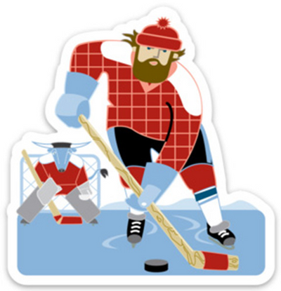 Bunyan Hockey Sticker