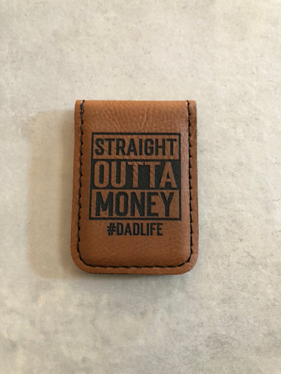 Men's Leatherette Money Clip