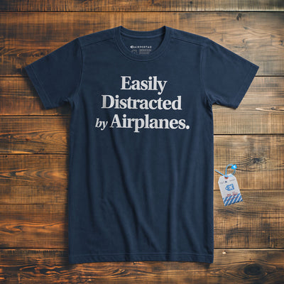 Easily Distracted By Airplanes T-Shirt