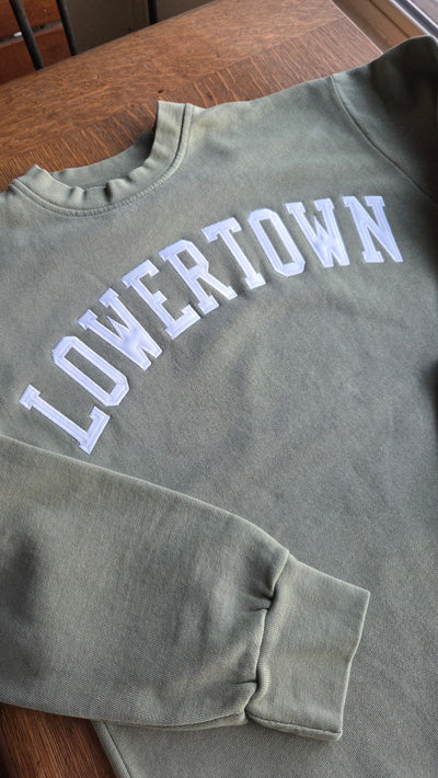 Embroidered Crew Neck Sweatshirt - Lowertown