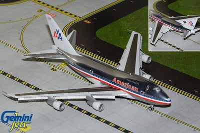 GeminiJets 1:200 American Airlines Boeing 747SP N601AA "LuxuryLiner" (polished, flaps down) G2AAL1158F