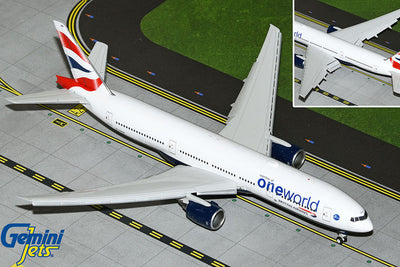 GeminiJets 1:200 British Airways B777-200ER "Oneworld Livery Flaps Down" G-YMMR G2BAW1226F