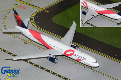 GeminiJets 1:200 Delta Air Lines Boeing 767-400ER N845MH ("BCRF" breast cancer red ribbon, flaps down) G2DAL1446F