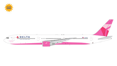 GeminiJets 1:200 Delta Air Lines B767-400ER N845MH (Breast cancer pink, flaps down) G2DAL1451F PRE-ORDER