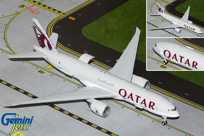 GeminiJets 1:200 Qatar Airways Cargo Boeing 777-200LRF A7-BFT (Interactive Series) G2QAC954