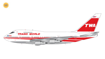 GeminiJets 1:200 Trans World Airlines - TWA Boeing 747SP N58201 "Boston Express" (Flaps down) G2TWA1159F