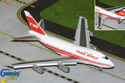 GeminiJets 1:200 Trans World Airlines - TWA Boeing 747SP N58201 "Boston Express" (Flaps down) G2TWA1159F