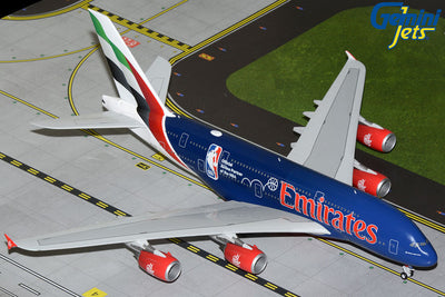 GeminiJets 1:200 Emirates Airbus A380-800 A6-EOD "Official Airline Partner of the NBA" G2UAE1346