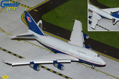 GeminiJets 1:200 United Airlines Boeing 747SP N145UA ("Battleship" livery, flaps down) G2UAL1160F PRE-ORDER