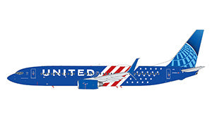 GeminiJets 1:200 United Airlines Boeing 737-800W N78285 "Stars and Stripes" G2UAL1560 PRE-ORDER