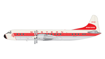 GeminiJets 1:200 Western Airlines Lockheed L-188A Electra N7139C (1959 livery, polished) G2WAL1031