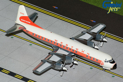 GeminiJets 1:200 Western Airlines Lockheed L-188A Electra N7139C (1959 livery, polished) G2WAL1031