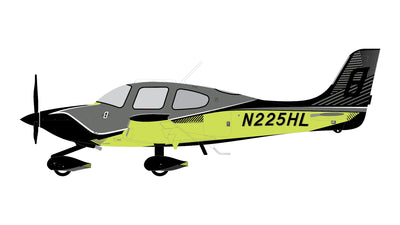 GeminiJets 1:72 Cirrus Aircraft SR22T G6 N225HL (Sporty's edition) GGCIR022 PRE-ORDER