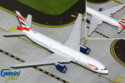 GeminiJets 1:400 British Airways Boeing 777-200ER G-YMMS (Flaps Down) GJBAW2117F