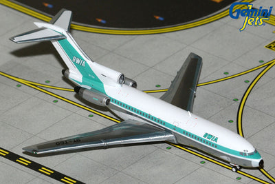 GeminiJets 1:400 BWIA Boeing 727-100 9Y-TCO (1960s livery, polished) GJBWA2376