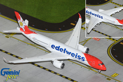 GeminiJets 1:400 Edelweiss Air A350-900 HB-IHC (flaps down) GJEDW2315F