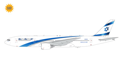 GeminiJets 1:400 El Al Israel Airlines Boeing 777-200ER 4X-ECB (Flaps Down) GJELY2300F