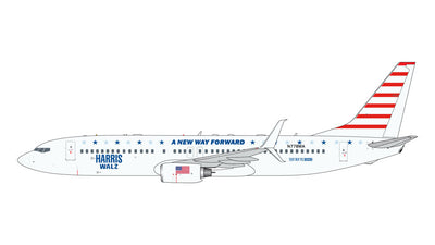 GeminiJets 1:400 Harris-Walz Campaign Boeing 737-800(WL) N778MA (KaiserAir) GJKAI2322