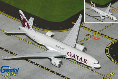 GeminiJets 1:400 Qatar Airways Cargo B777LRF A7-BFT (Interactive Series) GJQAC2145
