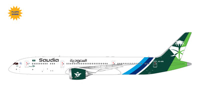 GeminiJets 1:400 Saudi Arabian Airlines Boeing 787-9 Dreamliner HZ-ARB "National Day" (flaps down) GJSVA2310F