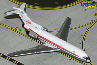 GeminiJets 1:400 TWA - Trans World Airlines Boeing 727-100 N851TW ("Twin Globes" livery, polished) GJTWA2353