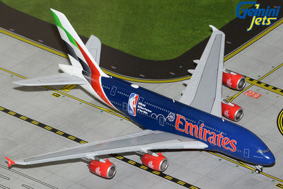 GeminiJets 1:400 Emirates Airbus A380-800 A6-EOD (NBA Livery) GJUAE2271