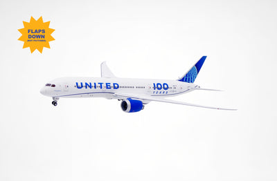 GeminiJets 1:400 United Airlines Boeing 787-9 Dreamliner N61101 "100 Years" (flaps down) GJUAL2228F