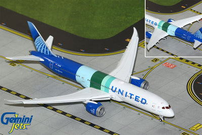 GeminiJets 1:400 United Airlines Boeing 787-9 Dreamliner N24988 "The Future is SAF" (flaps down) GJUAL2333F
