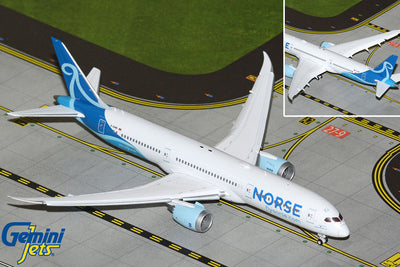 GeminiJets 1:400 Norse Atlantic Airways UK Boeing 787-9 Dreamliner G-CKWS (flaps down) GJUBT2373F