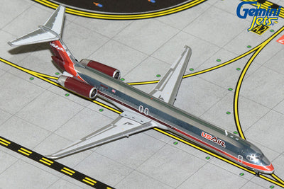 GeminiJets 1:400 USAir McDonnell Douglas MD-82 N824US (1980s polished livery) GJUSA1163