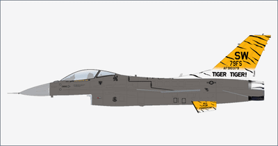 Hobby Master 1:72 USAF General Dynamics F-16CM Fighting Falcon "Tiger Tiger 1" 91-0379, 79th FS, Shaw Air Base, 2023 HA38066