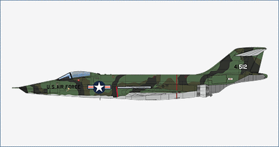 Hobby Master 1:72 USAF McDonnell RF-101A Voodoo 54-1512, 363rd TRW, Udorn, 1965 HA9305