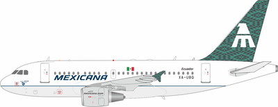 Inflight200 1:200 Mexicana Airbus A318-111 XA-UBQ *NEW MOULD* IF318MX0824