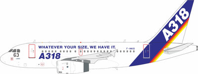 Inflight200 1:200 House Airbus A318-122 F-WWIB "Whatever Your Size" IF318WWIB PRE-ORDER