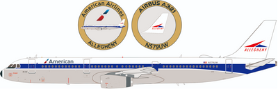 Inflight200 1:200 American Airlines Airbus A321-231 with stand and collectors coin N579UW UW IF321AA579