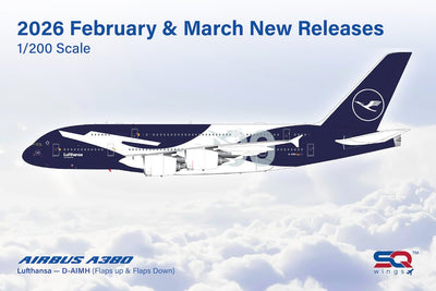 SQ Wings 1:200 Lufthansa Airbus A380-800 D-AIMH (100th Anniversary Livery, Flaps Down) L2350FD PRE-ORDER