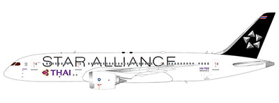 JC Wings 1:400 Thai Airways Boeing 787-8 Dreamliner HS-TQO (Star Alliance, flaps down) LH4459A PRE-ORDER