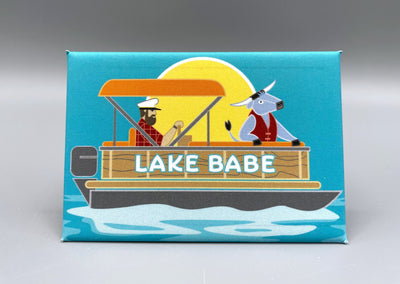Lake Babe Pontoon Magnet