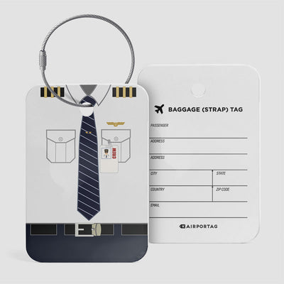 UA Pilot Uniform Luggage Tag