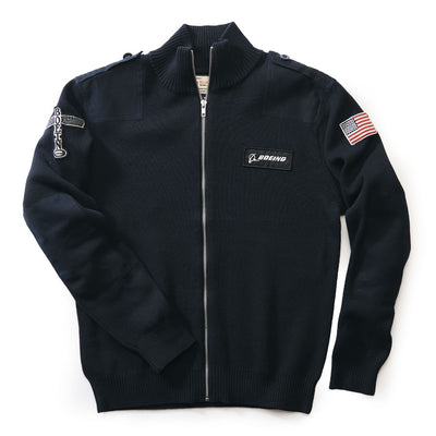 Boeing Flight Cardigan, Navy